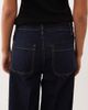 Mango Mango Jessie 100% cotton wide leg pocket detail jeans in indigo-Blue - 4