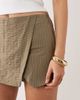 Mango Mango Ketina tailored mini skort in green and pink stripe - part of a set - 4