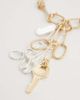 Mango Mango key charm chain necklace in gold tone - 4