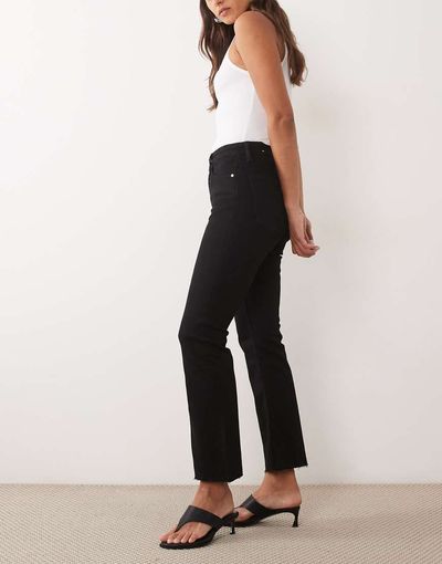 Mango Mango kickflare jean in washed black