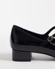 Mango Mango kitten heel Mary Janes in black - 3