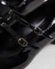 Mango Mango kitten heel Mary Janes in black - 4