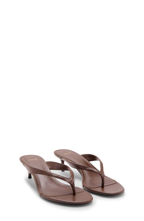 MANGO MANGO Kitten Heel Thong Sandal