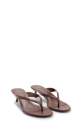 MANGO MANGO Kitten Heel Thong Sandal