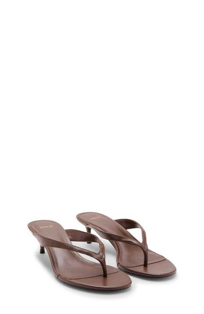 MANGO MANGO Kitten Heel Thong Sandal