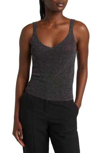 MANGO MANGO Kling Metallic Knit Tank