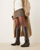 Mango Mango knee high cowboy boots in brown - 2
