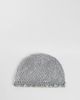 Mango Mango knit beanie hat with button detailing in gray - 1
