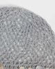 Mango Mango knit beanie hat with button detailing in gray - 3