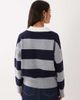 Mango Mango knit polo shirt in blue and gray - 4