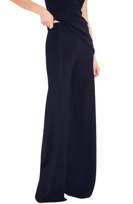 MANGO MANGO Knit Pull-On Wide Leg Pants