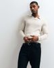 Mango Mango knitted revere collar sweater in cream-NEUTRAL - 4