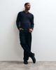 Mango Mango knitted revere collar sweater in navy - 3