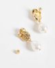 Mango Mango knot drop earring in gold - 3