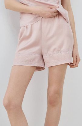 MANGO MANGO Lace Detail Short Pajama Bottoms