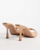 Mango Mango lace heeled mules in cream-Neutral - 4