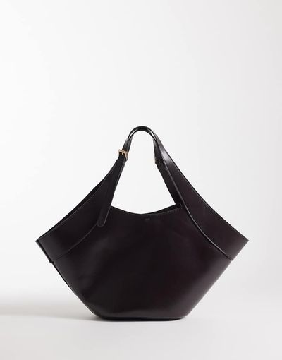 Mango Mango large bucket bag in chocolate-Brown