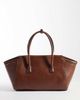 Mango Mango large city bag in brown - 4
