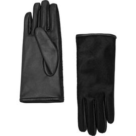 MANGO MANGO Leather & Faux Fur Reversible Gloves