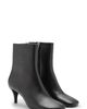 MANGO MANGO Leather Ankle Bootie - 1