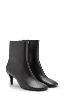 MANGO MANGO Leather Ankle Bootie
