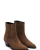 MANGO MANGO Leather Block Heel Bootie - 1
