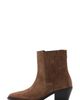MANGO MANGO Leather Block Heel Bootie - 2