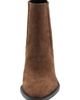 MANGO MANGO Leather Block Heel Bootie - 3