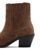 MANGO MANGO Leather Block Heel Bootie - 4