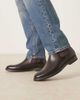 Mango Mango leather chelsea boots in dark brown - 1