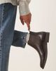 Mango Mango leather chelsea boots in dark brown - 2