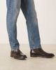 Mango Mango leather chelsea boots in dark brown - 4
