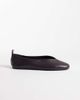Mango Mango leather flats in brown - 1