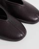 Mango Mango leather flats in brown - 4