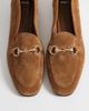 Mango Mango leather loafers with gold-tone hardware in tan-Brown - 2