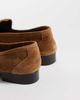 Mango Mango leather loafers with gold-tone hardware in tan-Brown - 3