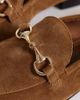 Mango Mango leather loafers with gold-tone hardware in tan-Brown - 4