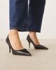Mango Mango leather pointed heels in black - 1