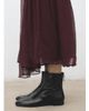 Mango Mango leather round toe ankle boots in black - 2