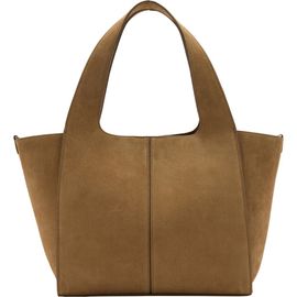 MANGO MANGO Leather Shopper Tote