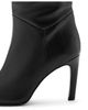 MANGO MANGO Leather Stiletto Heel Boot - 5