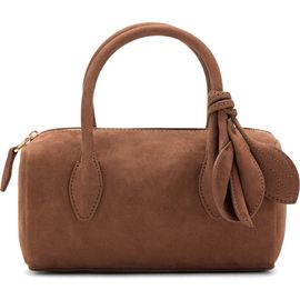 MANGO MANGO Leather Top Handle Bag 