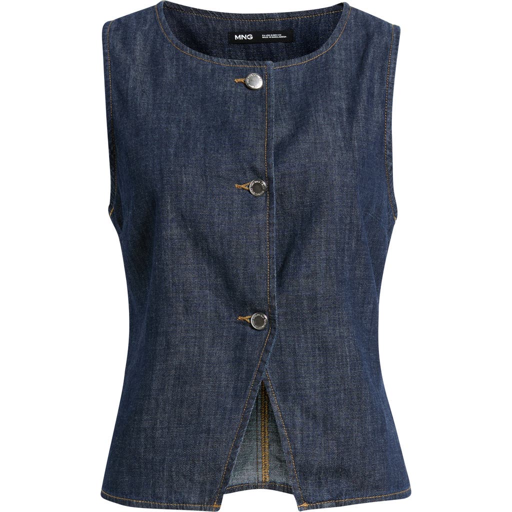 MANGO MANGO Lia Denim Cutaway Vest