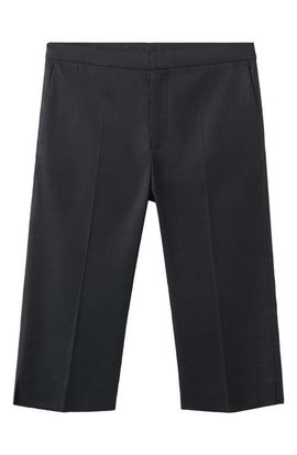 MANGO MANGO Linen Blend Capri Pants