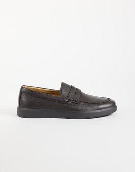 Mango Mango loafers in brown-Gray