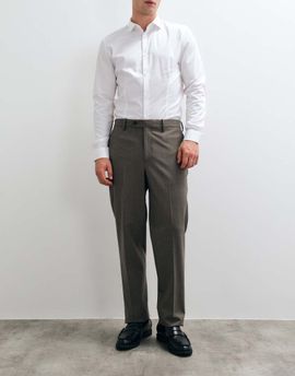 Mango Mango London slim fit suit trouser set in light brown