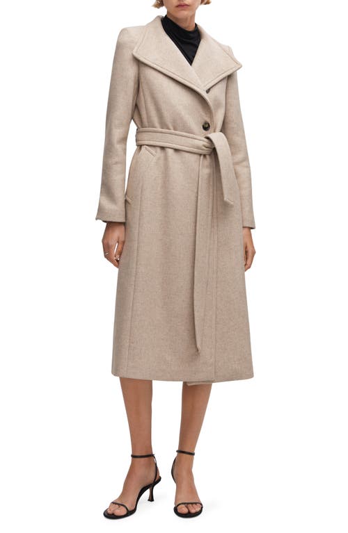 MANGO MANGO Longline Wool Blend Coat