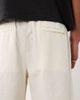 Mango Mango loose fit cotton mix draw string shorts in ecru-Neutral - 4
