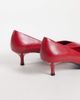 Mango Mango low heeled pumps in red - 4