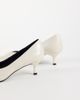 Mango Mango low heeled pumps in white - 3